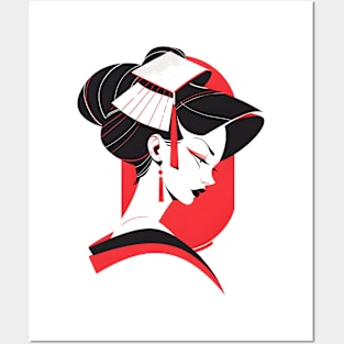 Petite Geisha Portrait Posters and Art